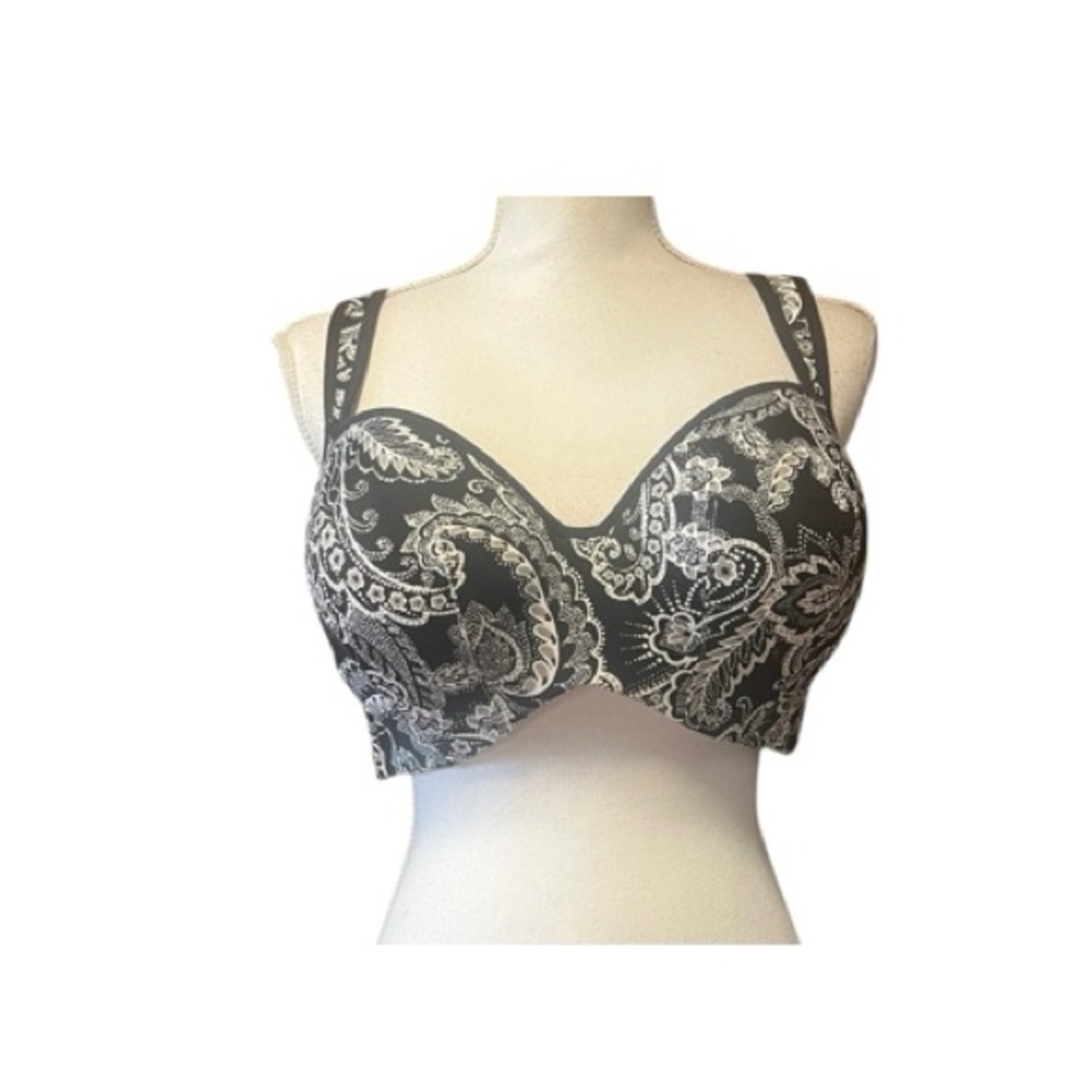 Cacique Paisley Print Underwire‎ Bra